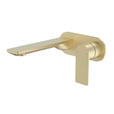 Caroma Urbane II Wall Basin / Bath Mixer 180mm (Body & Trim)- Round Cover Plate -Lead Free Brushed Brass 99631BB6AF