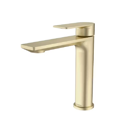 Caroma Urbane II Mid Tower Basin Mixer Lead Free Brushed Brass 98620BB6AF