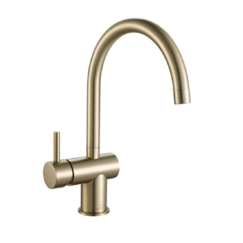 Vito Bertoni Wish2 Sink Mixer Gooseneck Savemode Brass 42496WS6
