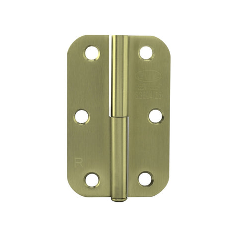Lockwood Right Hand Lift Off Radius 90 x 60 mm x 1.5 mm Hinge Sb PVD (Pack of 2) Satin Brass VIVRLR/SBPVD