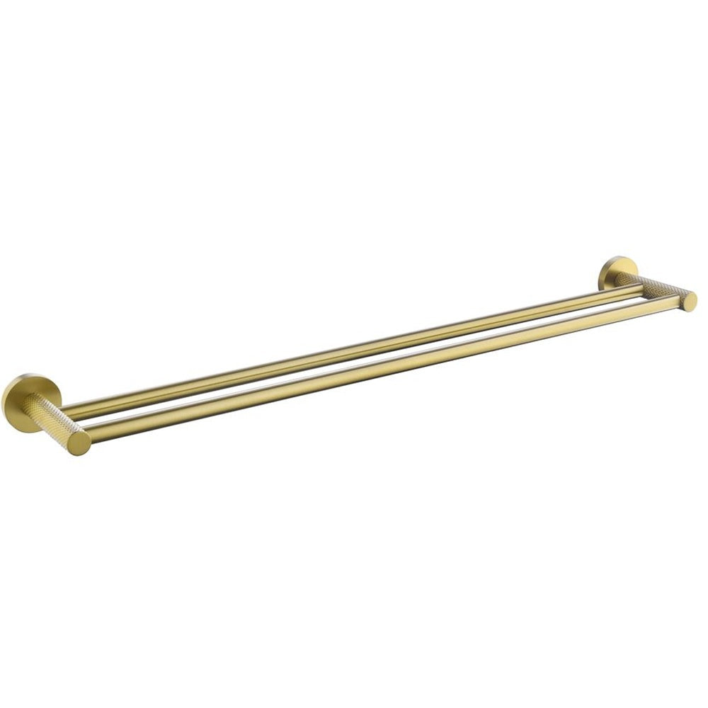 Amelie Tiara 750mm Double Towel Rail in Brushed Brass BBD69036B-30
