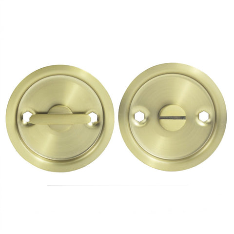 Lockwood Vivid Cavity Slider Privacy Set Satin Brass VIVCAV2/SBPVD