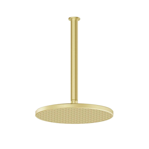 Greens Glide Rainboost Ceiling Shower PVD Brushed Brass 57310BB