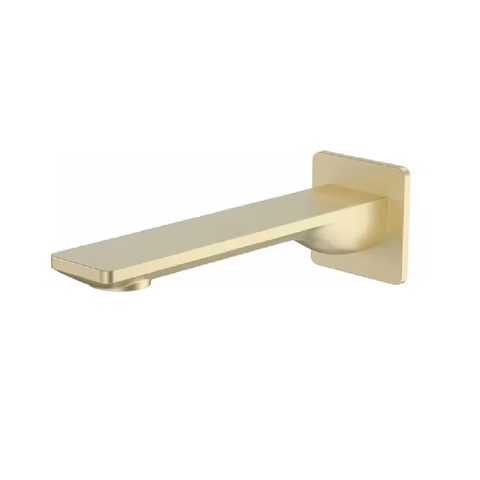 Caroma Urbane II Basin / Bath Outlet 180mm - Square Cover Plate -Lead Free Brushed Brass 99666BB6AF