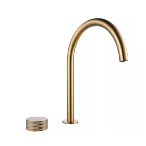 Vito Bertoni Luxx Gooseneck Sink Mixer Set Brass 62075