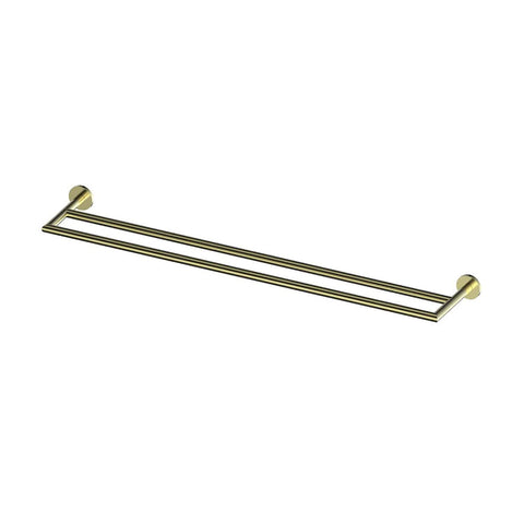 Greens Zola Double Towel Rail 600mm PVD Brushed Brass 681505BB