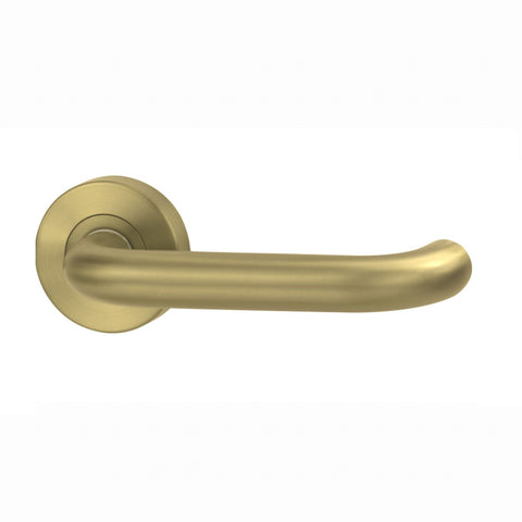 Lockwood Vivid Lever V2 Dummy Half Set Satin Brass VIV3/V2SBPVD