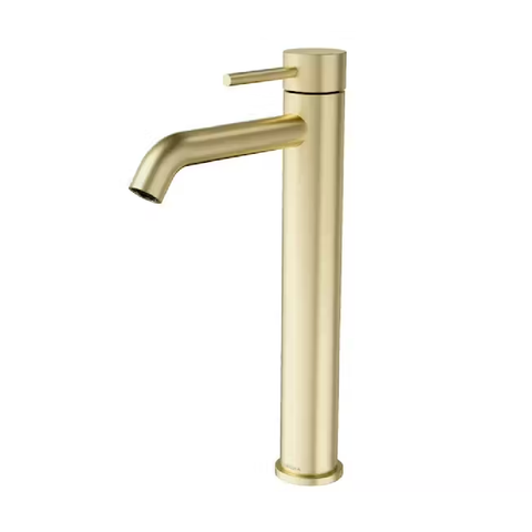Caroma Liano II Tower Basin Mixer Lead Free Brushed Brass 96343BB6AF