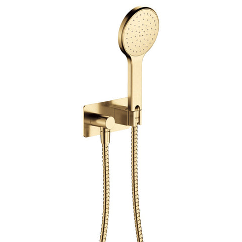 Fienza Kaya Hand Shower Rectangular Plate Urban Brass 433115UB