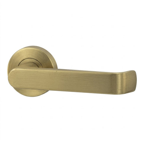 Lockwood Vivid Lever V1 Dummy Half Set Satin Brass VIV3/V1SBPVD