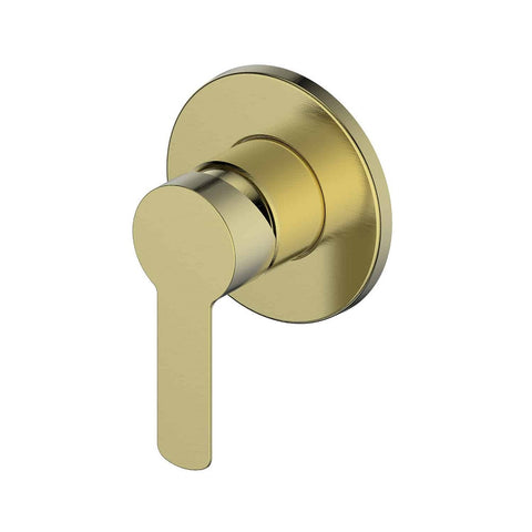 Greens Astro II Shower Mixer Round Plate Brushed Brass 25248066