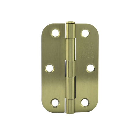 Lockwood Loose Pin Radius 90 x 60 mm x 1.5 mm Hinge Sb PVD (Pack of 2) Satin Brass VIVLPR/SBPVD