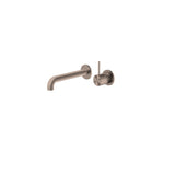 Nero Mecca Wall Basin/Bath Mixer Separate Back Plate Handle Up 230mm Brushed Bronze NR221910D230BZ