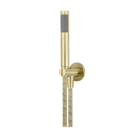 Meir Round Hand Shower on Fixed Bracket PVD Tiger Bronze MZ08-R-PVDBB