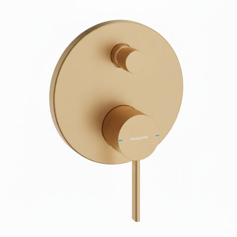 Hansgrohe Zesis S Single Lever Bath Mixer For Concealed Installation For Ibox Universal Brushed Bronze 74415143