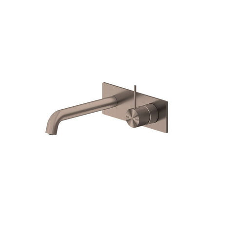 Nero Mecca Wall Basin/Bath Mixer Handle Up 120mm Brushed Bronze NR221910B120BZ