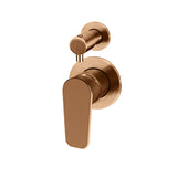 Meir Round Diverter Mixer - Paddle Handle - Finish Kit Lustre Bronze MW07TSPD-FIN-PVDBZ