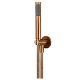 Meir Round Hand Shower on Fixed Bracket Single Function Hand Shower Lustre Bronze MZ08-R-PVDBZ