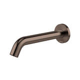 Phoenix Vivid Mkii Wall Basin / Bath Outlet 200mm Curved Brushed Bronze 146-0810-24-1