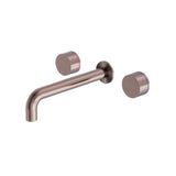 Nero Kara Wall Basin Set 217mm Spout Brushed Bronze NR211707a217BZ