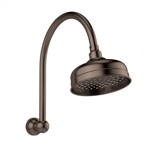 Phoenix Cromford High-Rise Shower Arm & Rose Brushed Bronze 134-5300-24