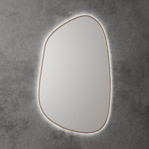 Aulic Tarcoola Asymmetric Led Mirror 553x903x36mm Brushed Bronze LMTAR-550-BZ
