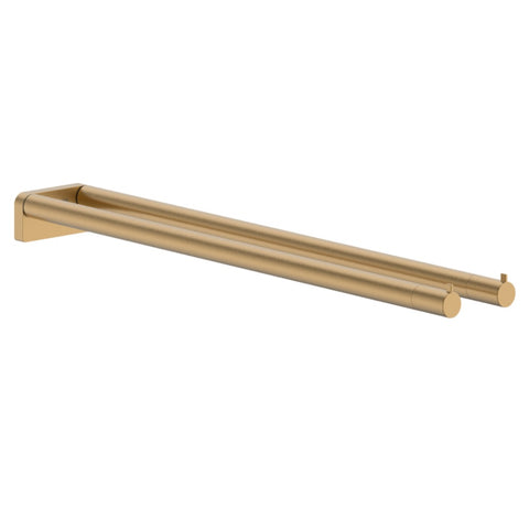 Hansgrohe Addstoris S Twin Bath Towel Holder Brushed Bronze 41787140