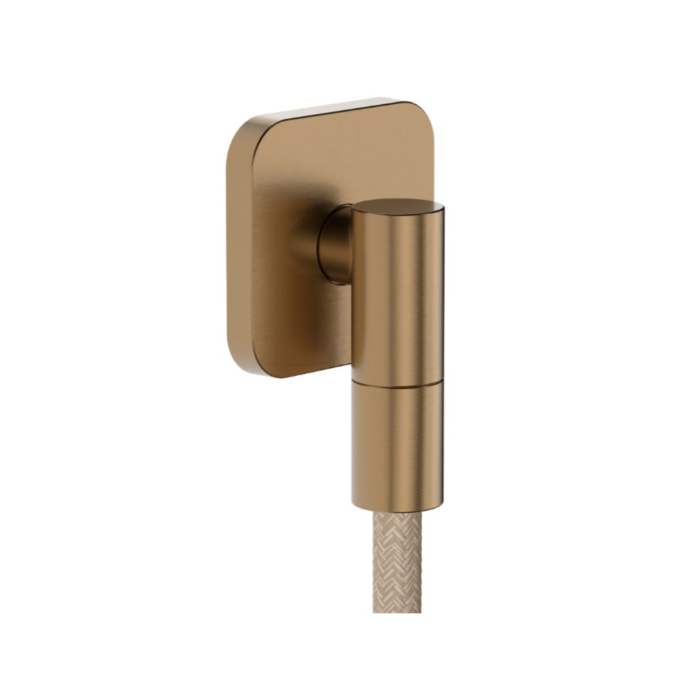 Hansgrohe Fixfit Fine Q Wall Outlet w/ Non-Return Valve Brushed Bronze 28884140