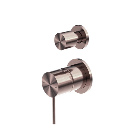 Nero Mecca Shower Mixer With Diverter Separate Back Plate Trim Kits Only Brushed Bronze NR221911STBZ