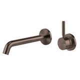 Phoenix Vivid Mkii Switchmix Wall Basin / Bath Mixer Set 200mm Pin Up Brushed Bronze 146-2820-24-1