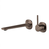 Phoenix Vask SwitchMix Wall Basin / Bath Mixer Set 200mm Pin Up Fit-Off Kit Brushed Bronze 139-2814-24-1