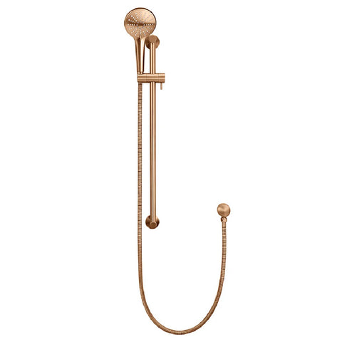 Meir Round Hand Shower on Rail Three Function Lustre Bronze MZ0402-PVDBZ