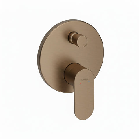 Hansgrohe Rebris S Single Lever Bath Mixer For Concealed Installation For Ibox Universal Brushed Bronze 72466143