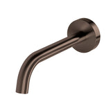 Phoenix Vivid Slimline Plus Wall Basin / Bath Outlet 180mm Brushed Bronze 119-0810-24-1