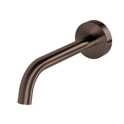 Phoenix Vivid Slimline Plus Wall Basin / Bath Outlet 180mm Brushed Bronze 119-0810-24-1