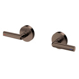 Phoenix Vivid Slimline Plus Lever Wall Top Assemblies 15mm Extended Spindles Brushed Bronze 119-0671-24-1