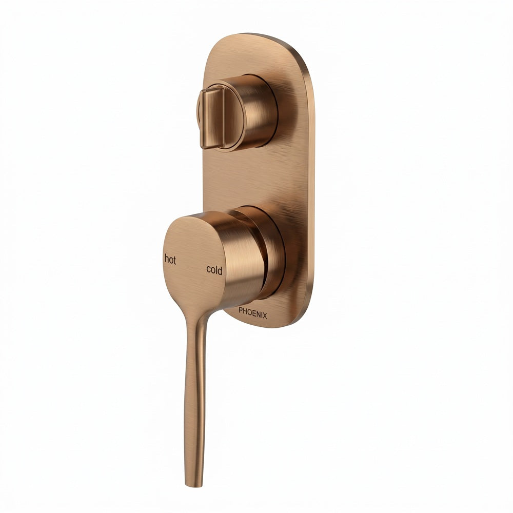 Phoenix Vask SwitchMix Shower / Bath Diverter Mixer Brushed Bronze 139-2910-24-1