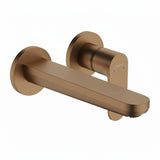 Hansgrohe Rebris S 2H Wall-Mounted Basin Mixer 20.5cm Lead Free Brushed Bronze 72528143