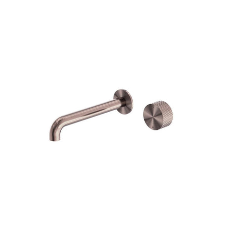 Nero Opal Progressive Wall Basin/Bath Mixer Separate Back Plate 260mm Brushed Bronze NR252007a260BZ