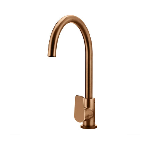 Meir Round Kitchen Mixer Tap - Paddle Handle Lustre Bronze MK03PD-PVDBZ