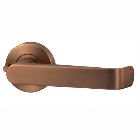 Lockwood Vivid Lever V1 Privacy Set with Latch Satin Bronze VIV2/V1BZPVD