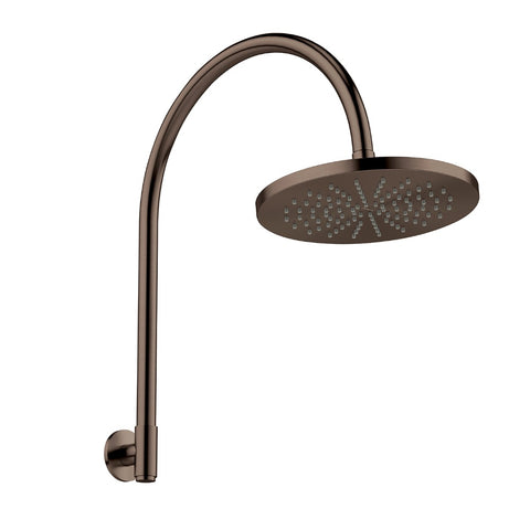 Phoenix Vivid MKII High-Rise Shower Arm & Rose 250mm Brushed Bronze 146-5300-24