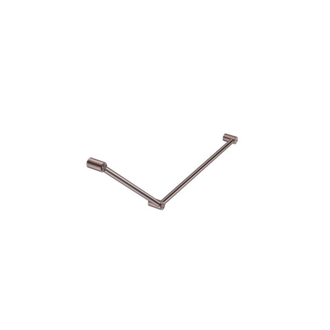 Nero Mecca Care 32mm Dda Grab Rail Set 45 Degree 750X900mm Brushed Bronze NRCR3245BZ