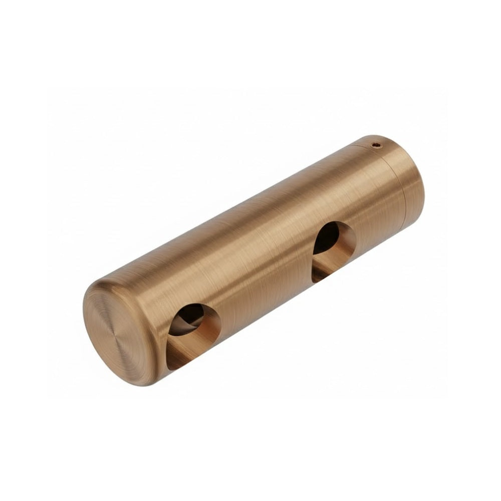 Nero Mecca Care Make Your Own 25mm Grab Rail Double End Bracket Left Hand Brushed Bronze NR5390421BZ