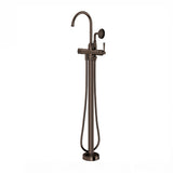 Phoenix Cromford Floor Mounted Bath Mixer w/ Hand Shower Brushed Bronze 134-7451-24