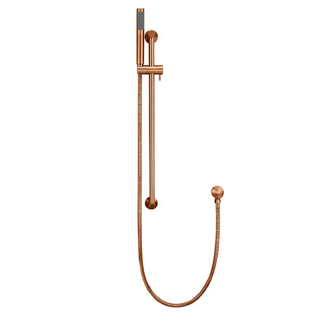 Meir Round Hand Shower on Rail Single Function Lustre Bronze MZ0402-R-PVDBZ