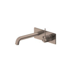 Nero Mecca Wall Basin/Bath Mixer Handle Up 230mm Brushed Bronze NR221910B230BZ