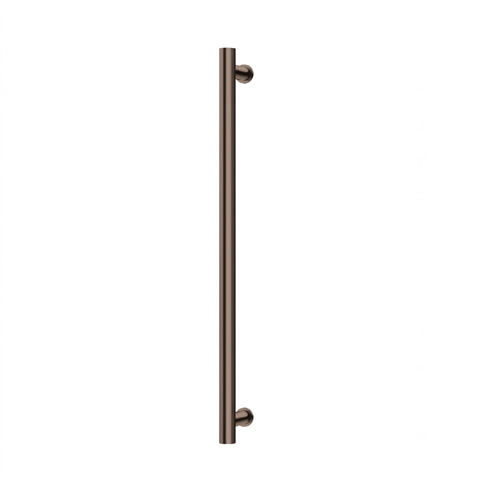 Phoenix Heated Towel Rail Round 800mm Brushed Bronze 650-8761-24