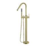Meir Round Freestanding Bath Spout and Hand Shower PVD Tiger Bronze MB09-PVDBB