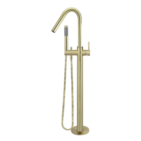 Meir Round Freestanding Bath Spout and Hand Shower PVD Tiger Bronze MB09-PVDBB